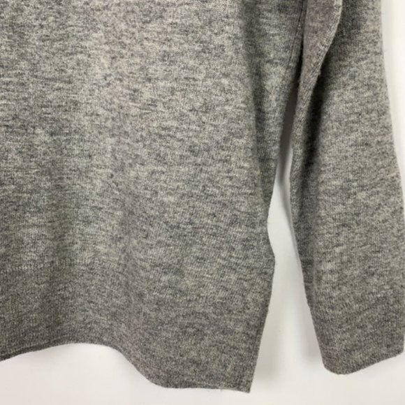 NWT J.Crew M Sweater Gray Faux-Opal Embellished Holiday - Picture 12 of 14